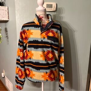 Men's Vibrant Patterned Fleece Jacket